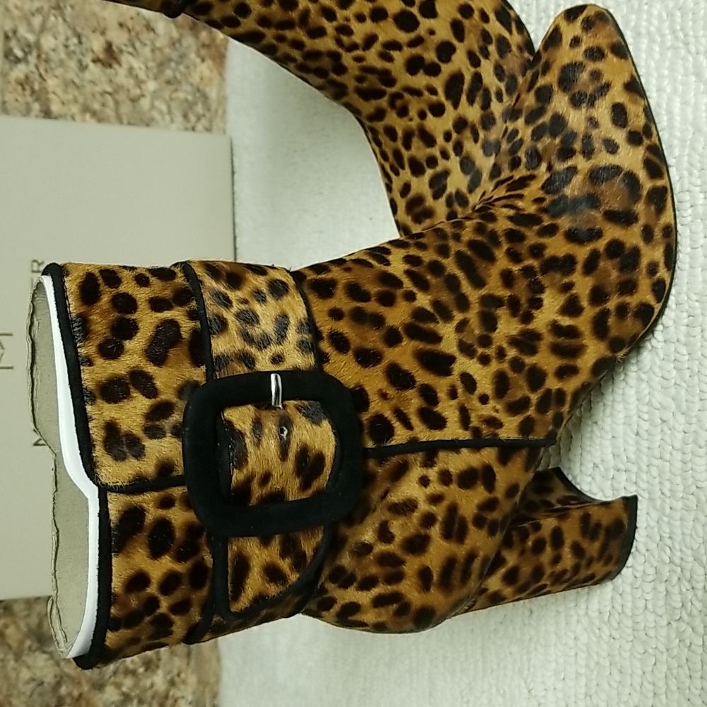 Marc Fisher animal print pony boot